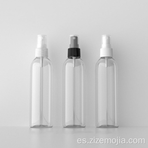 Botella de spray de plástico de cilindro cosmético de 200 ml